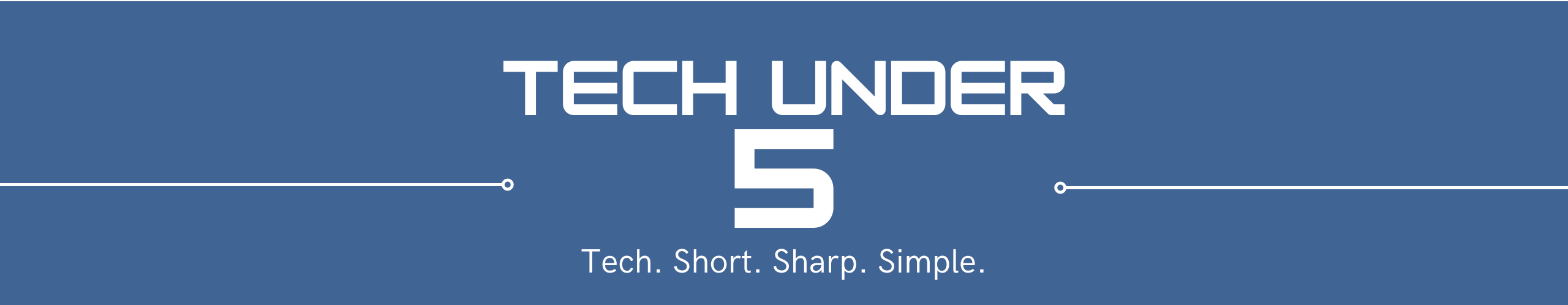 TechUnder5 Banner